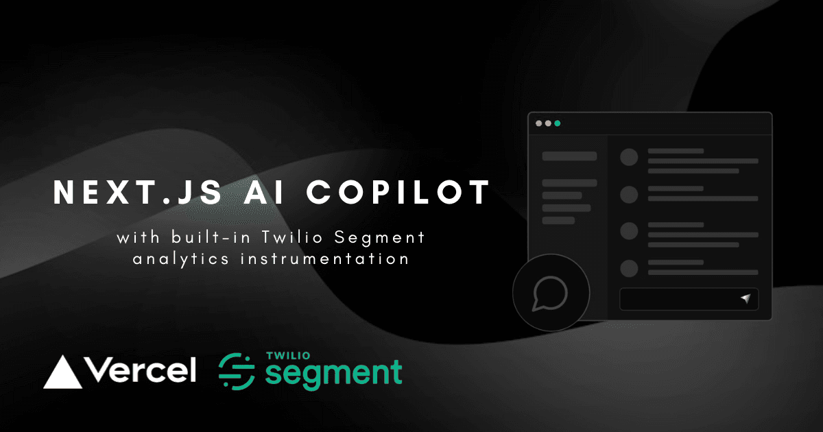 Next.js AI Chatbot with Twilio Segment Analytics