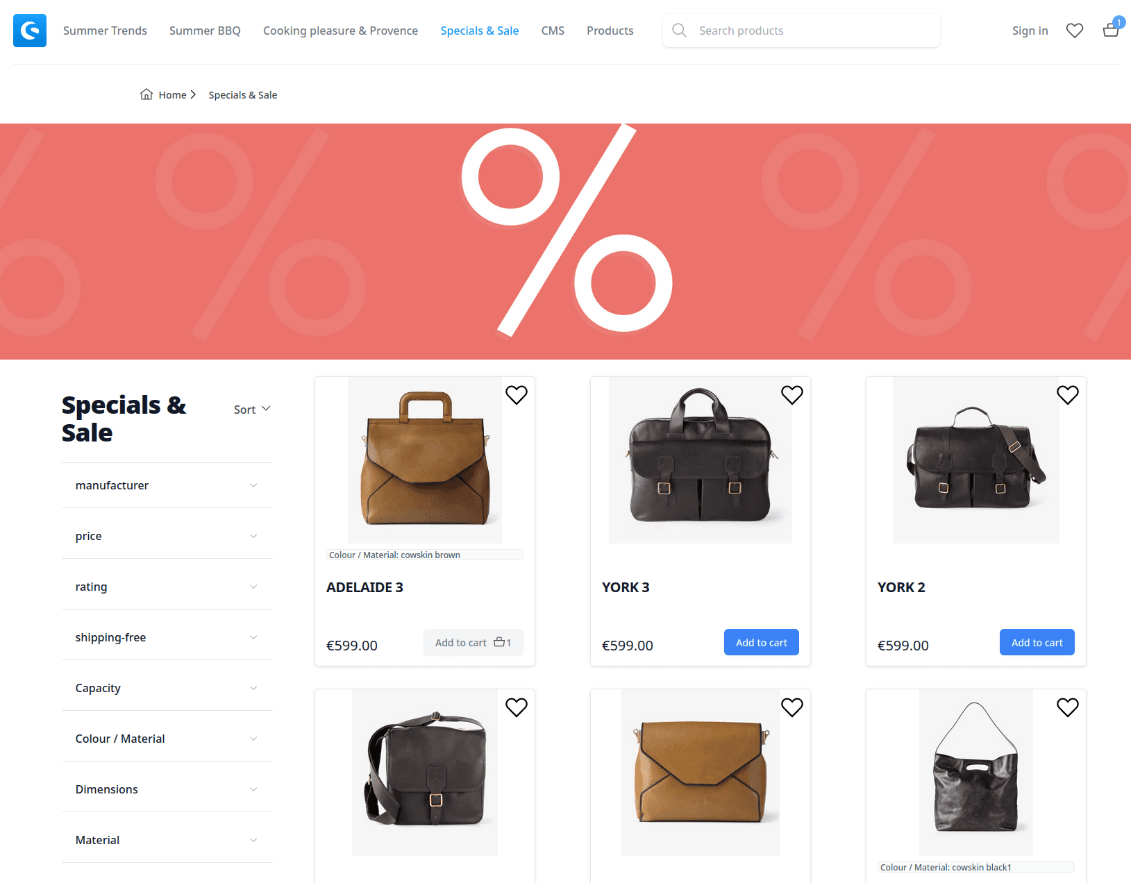 Shopware Ecommerce Store with Nuxt