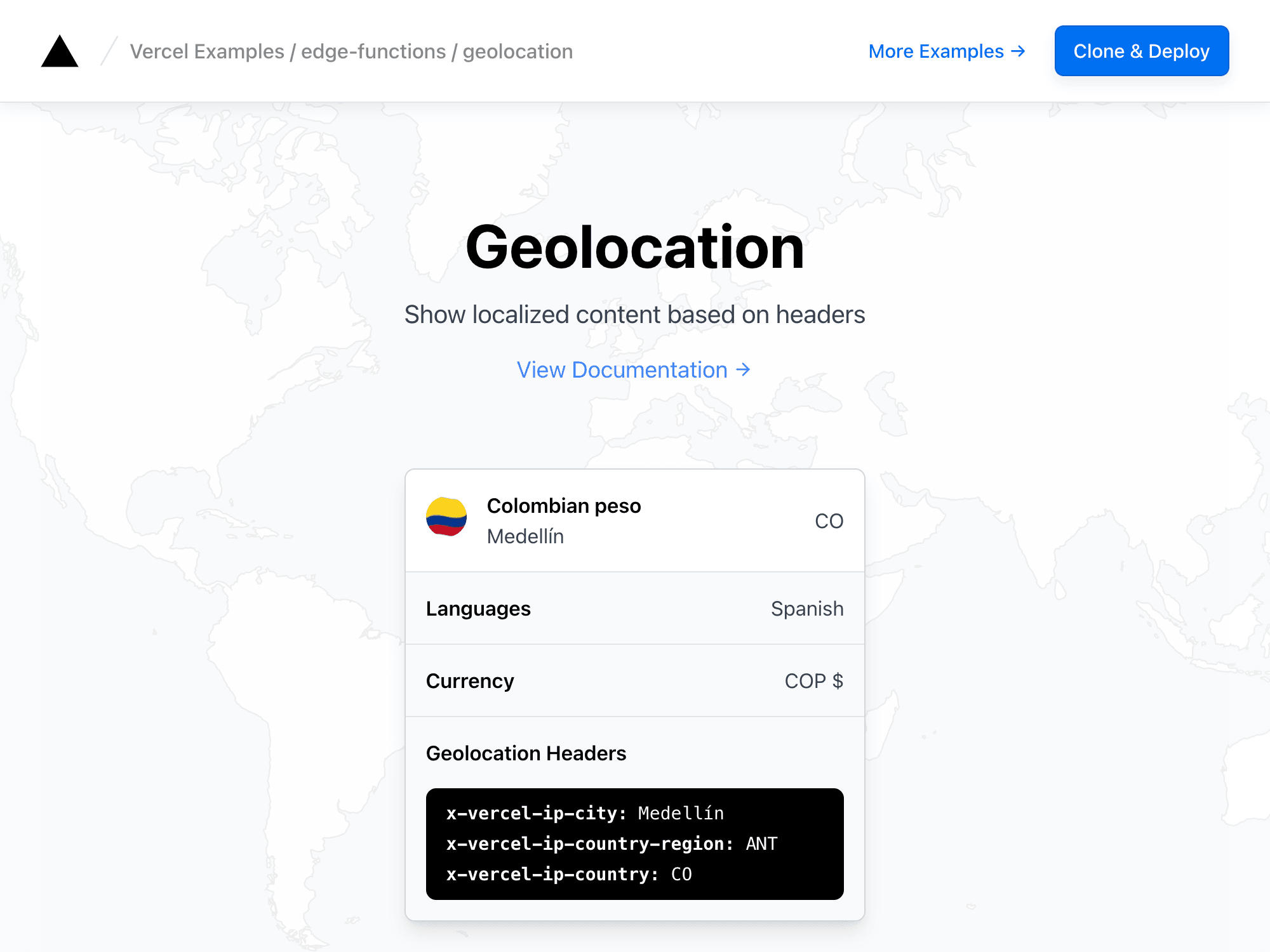 Geolocation in Edge Middleware
