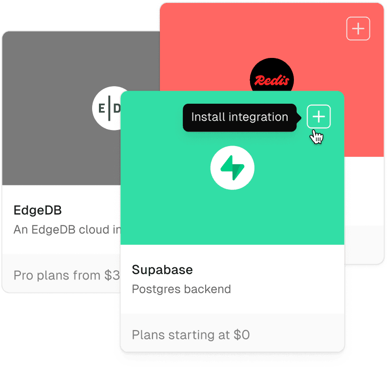 Vercel Marketplace integration install flow