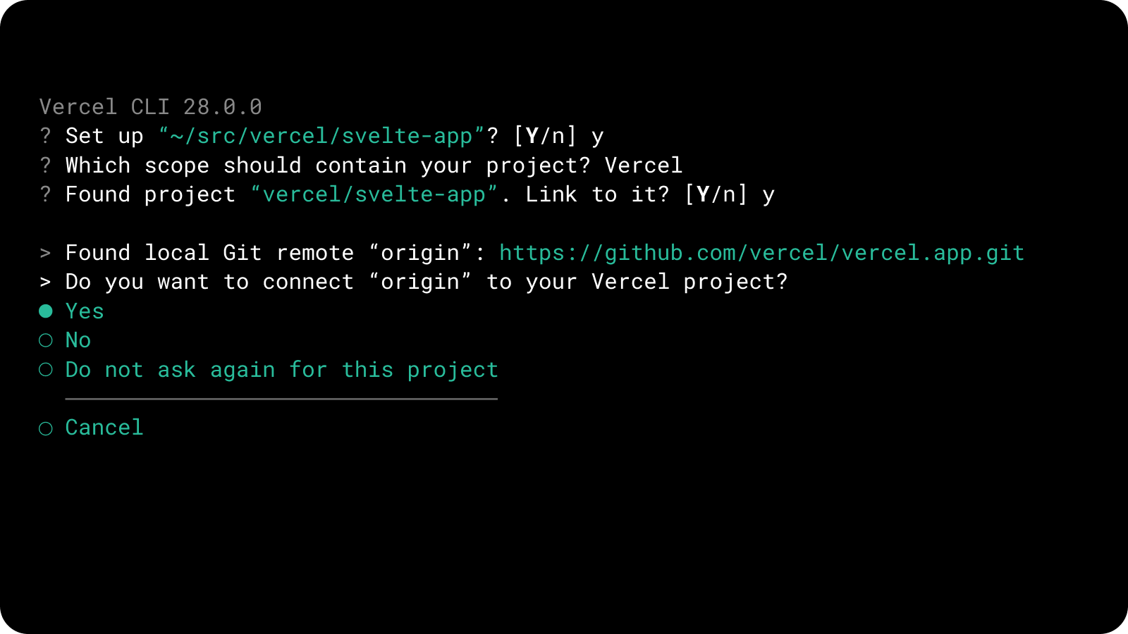 Cover for Vercel CLI v28 is now available