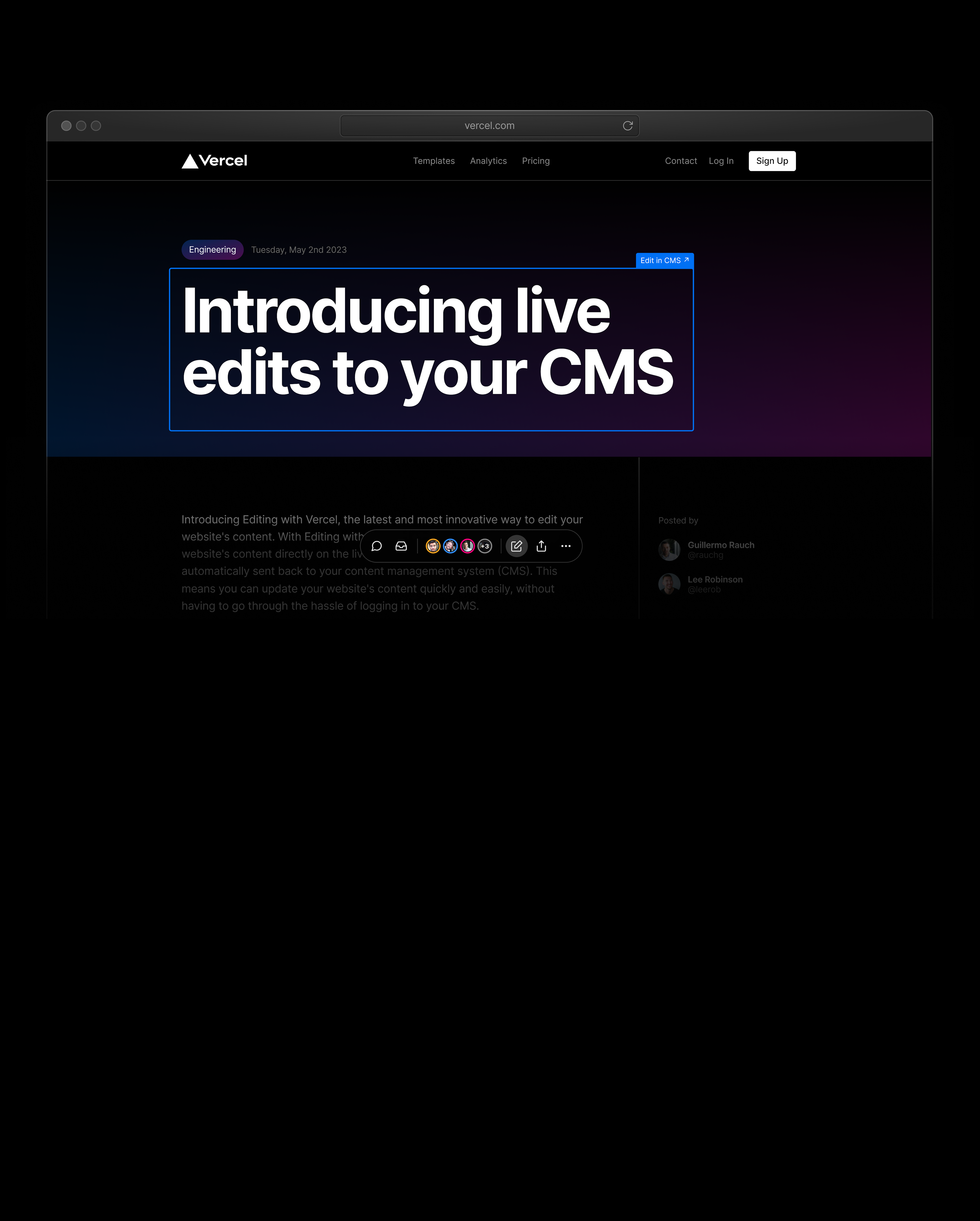Visual Editing: Click-to-edit content for your headless CMS