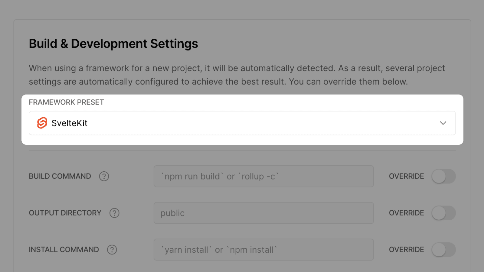 Cover for SvelteKit projects can now be deployed with zero configuration