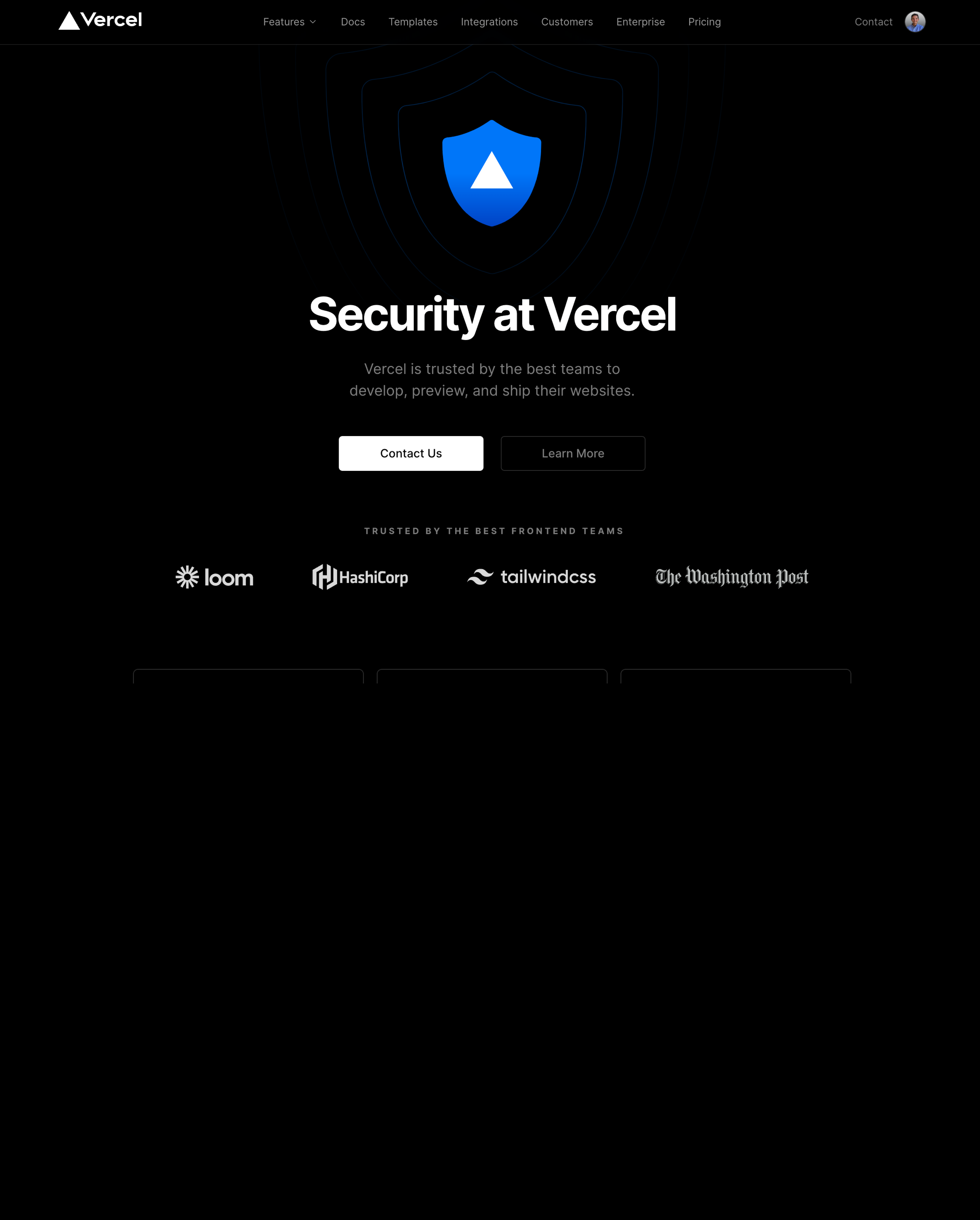 Vercel's investment in a secure web