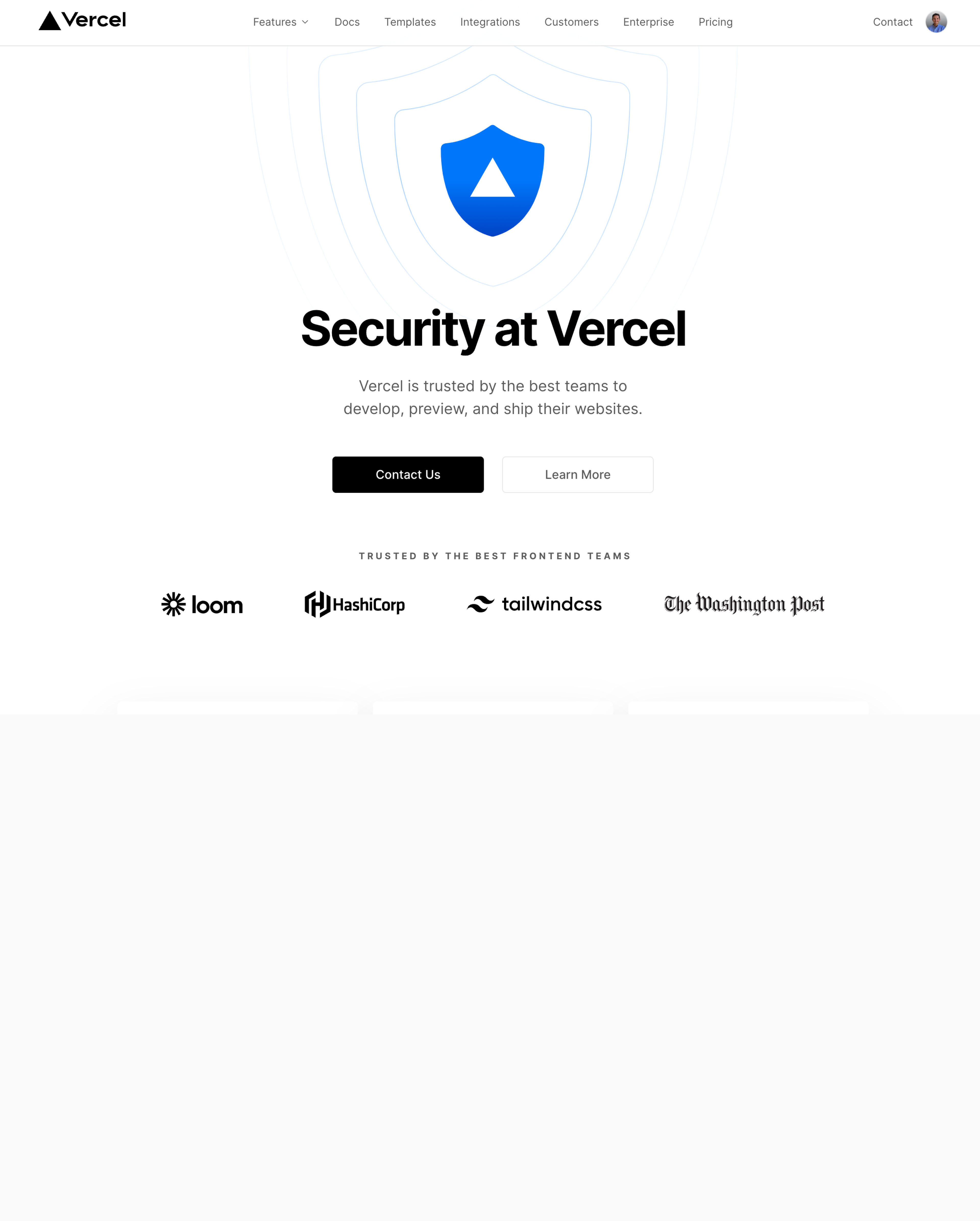 Vercel's investment in a secure web