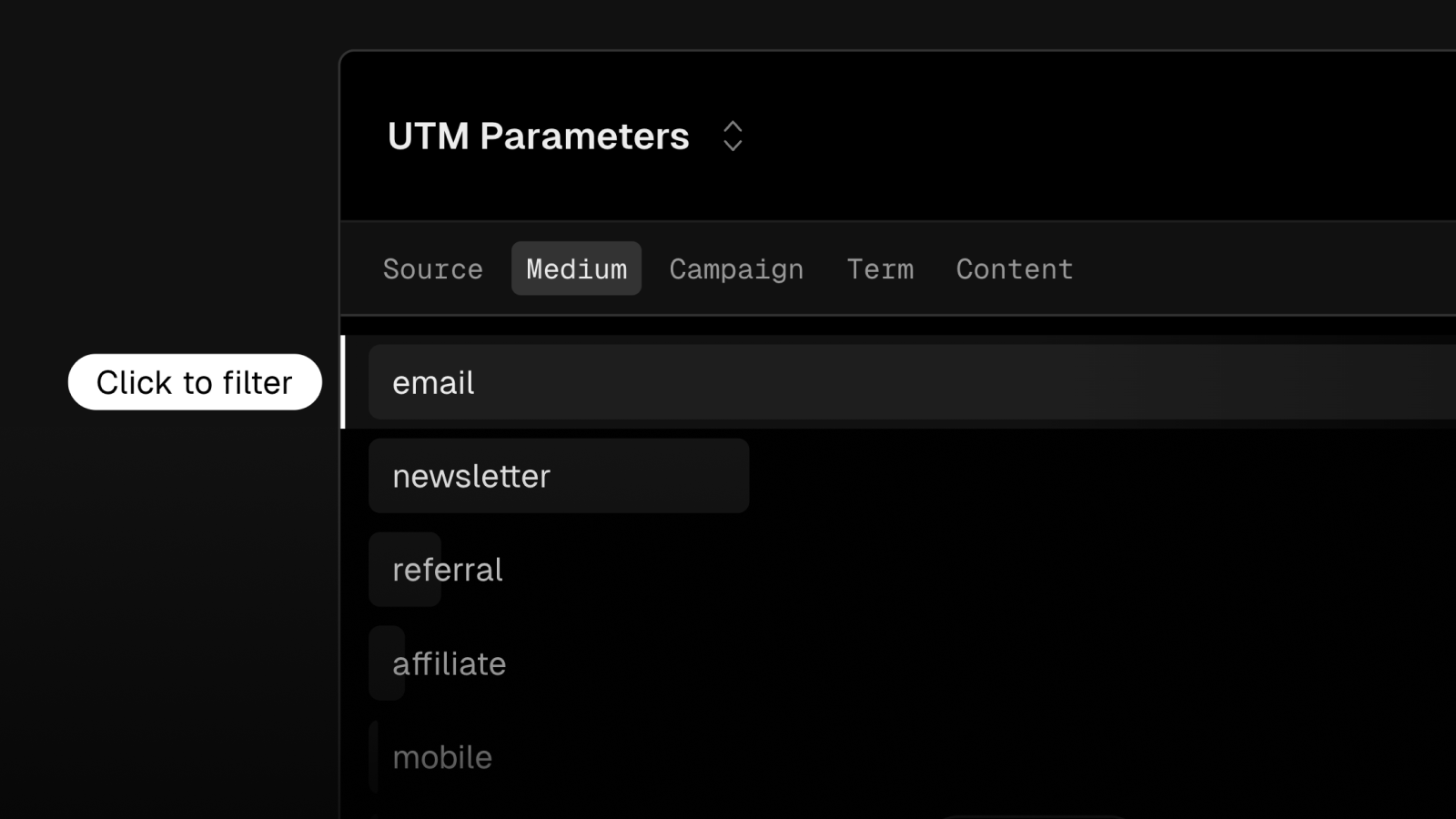 Cover for UTM parameter support in Web Analytics