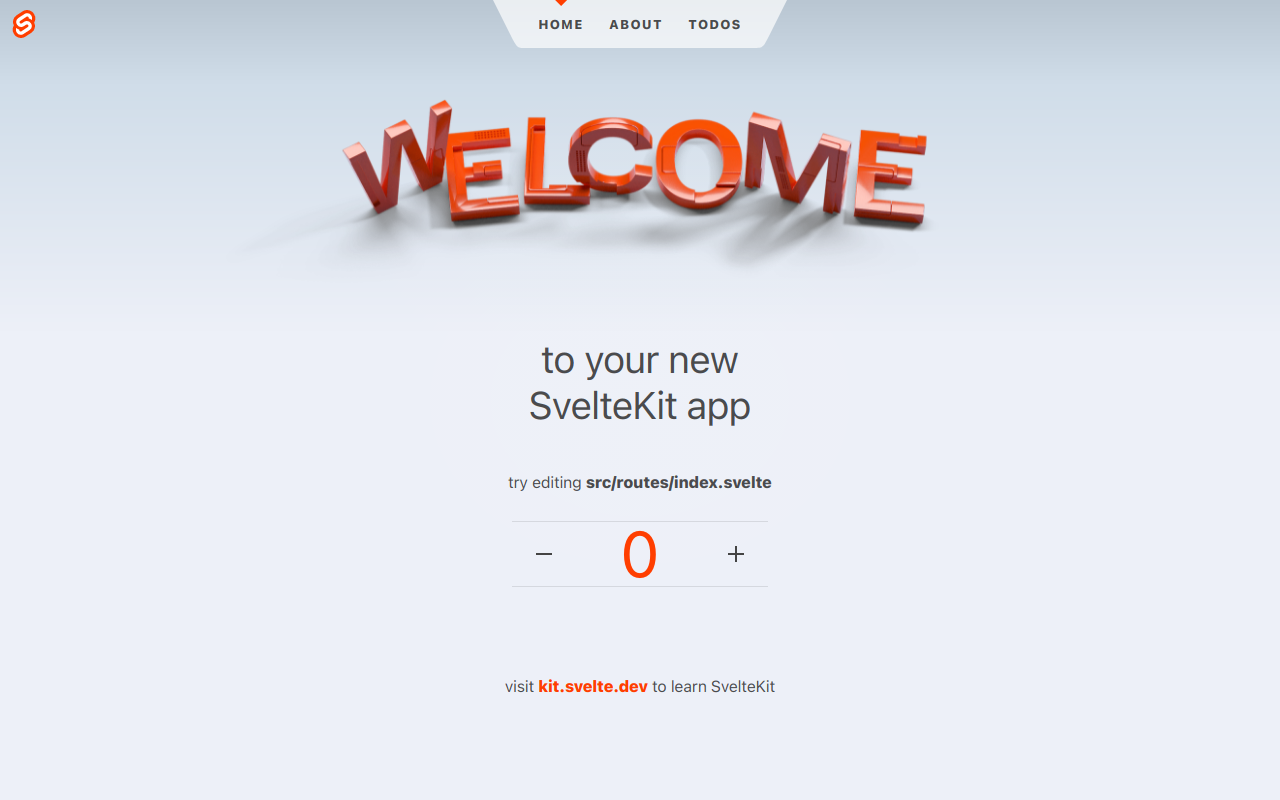 Preview screenshot of SvelteKit (v1) template