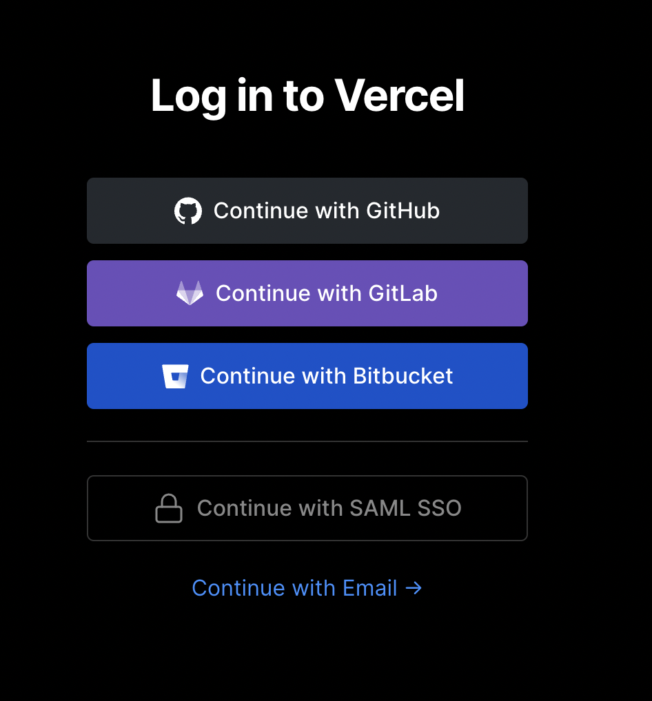 Logging in with SAML SSO for a Team.