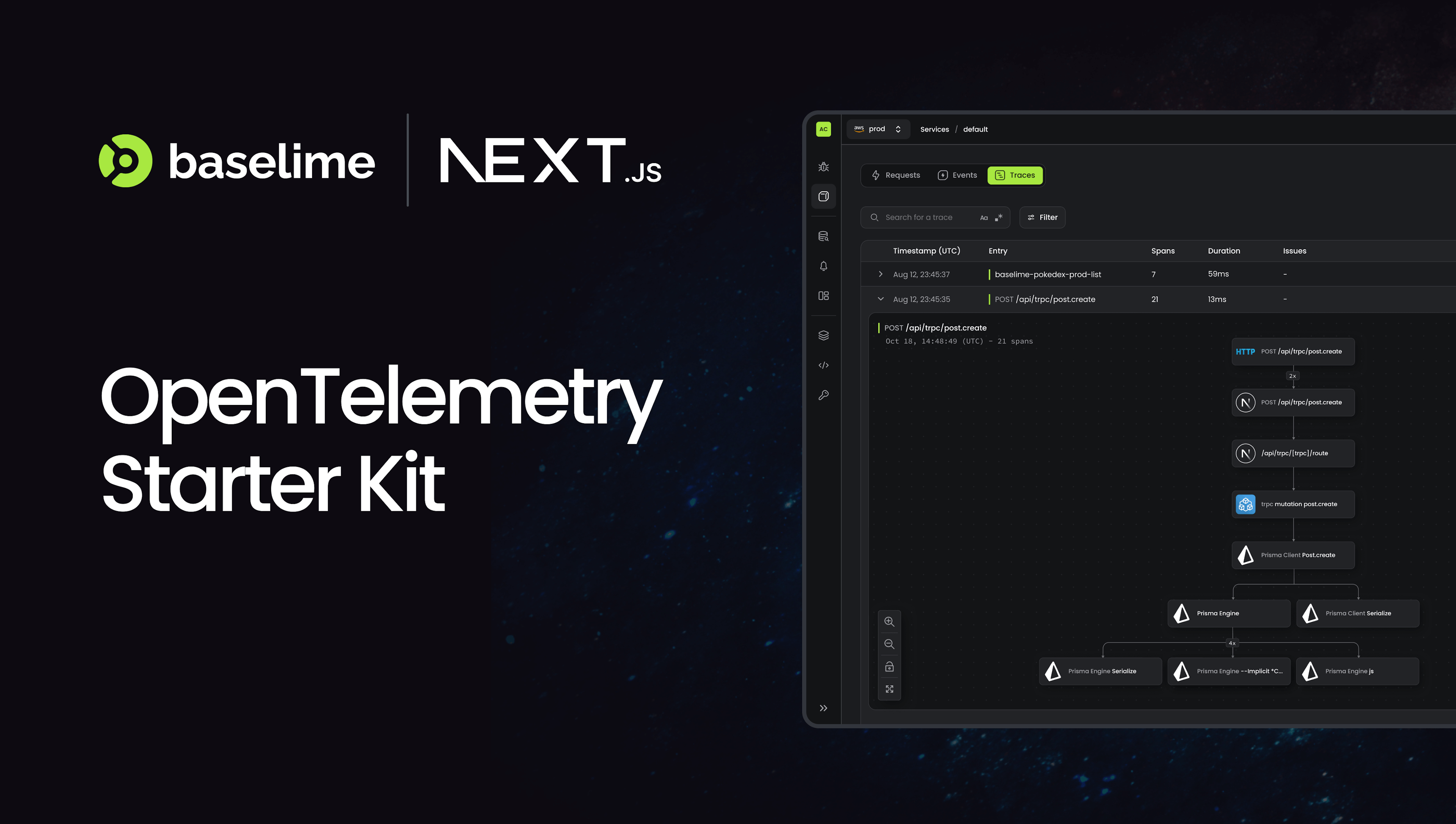 Next.js Baselime Template with OpenTelemetry