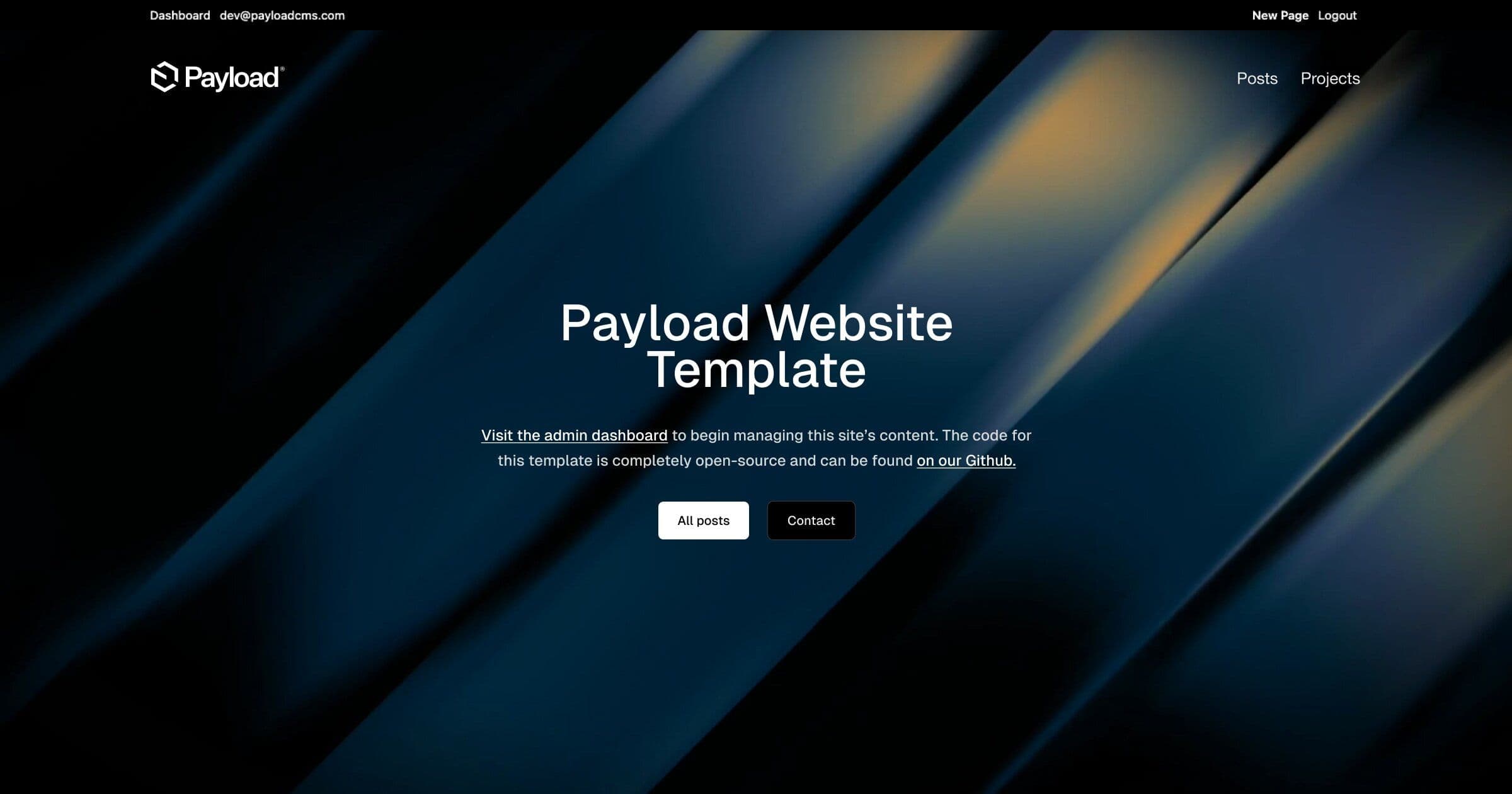Contentful thumbnail for Payload Website Template