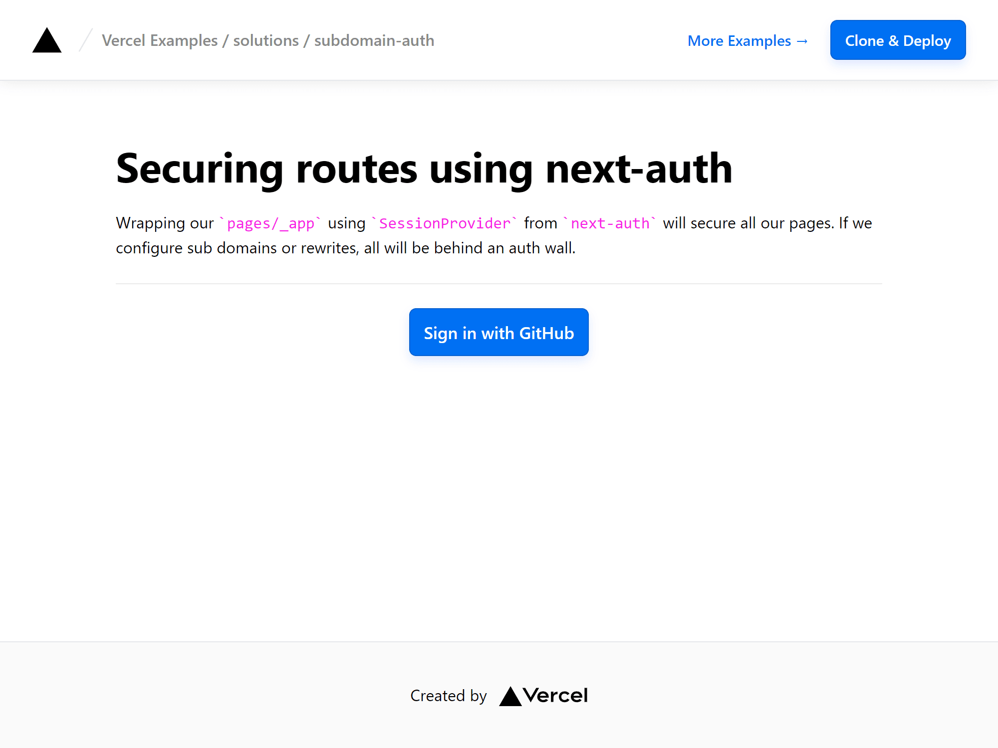 Auth for subdomains