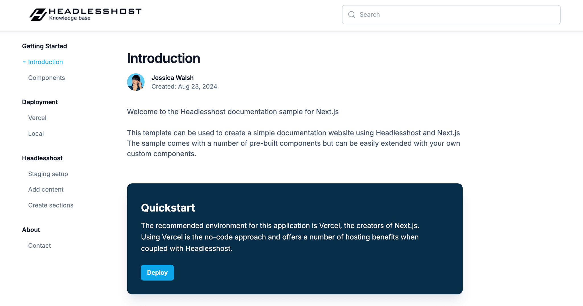Documentation Website Templates Starters Vercel Documentation website templates starters vercel