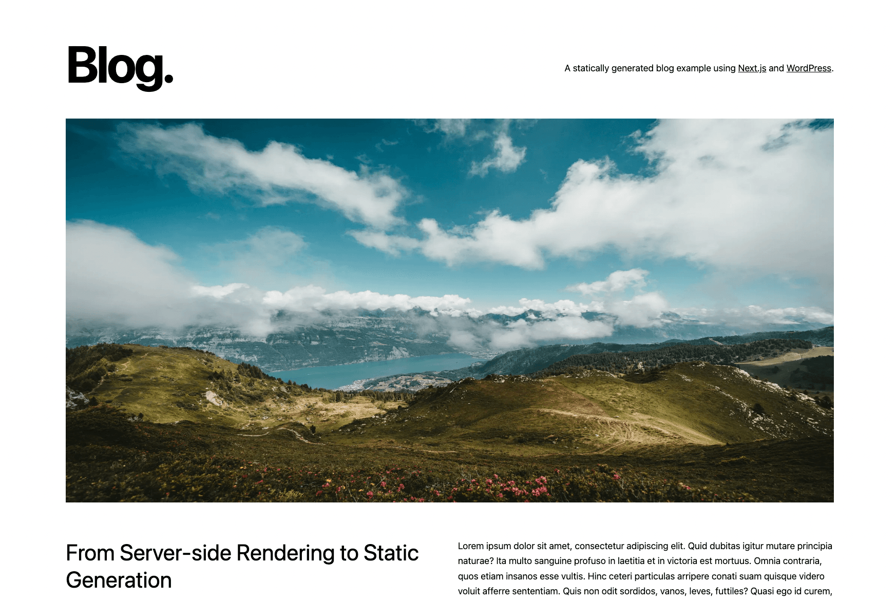 ISR Blog with Next.js and Wordpress