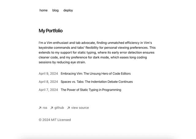 Portfolio Starter Kit