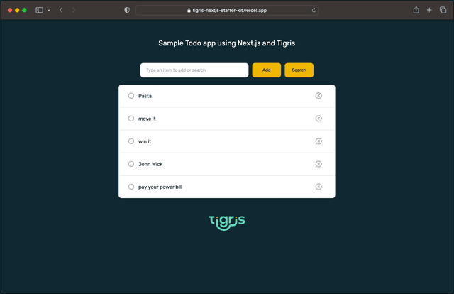 Tigris Starter