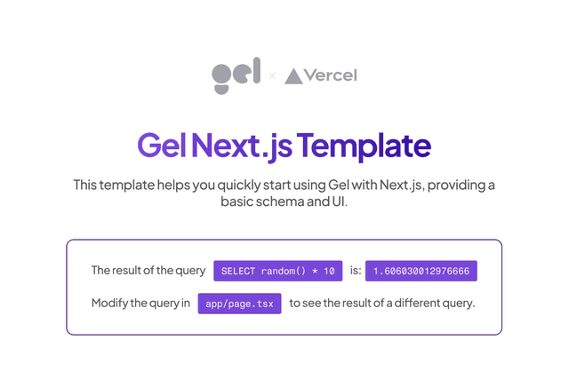 Gel on Next.js