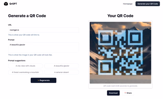 qrGPT – AI QR Code Generator