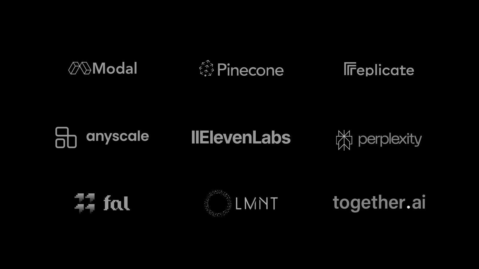 Our first cohort of AI Integration partners, now available in the AI tab.