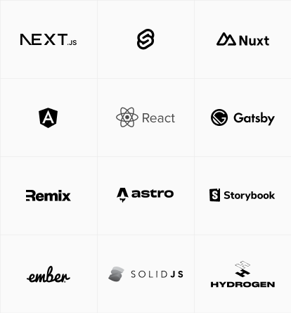 Vercel's Frontend Cloud supports a high variety of frameworks. Here are just a few.​​​​‌﻿‍﻿​‍​‍‌‍﻿﻿‌﻿​‍‌‍‍‌‌‍‌﻿‌‍‍‌‌‍﻿‍​‍​‍​﻿‍‍​‍​‍‌‍​﻿‌‍﻿﻿‌‍﻿‍‌﻿‌​‌‍‌‌‌‍﻿‍‌﻿‌​‌‍‌‍‌﻿‌‌‌‍﻿​​‍﻿‍‌‍​﻿‌‍﻿﻿‌‍﻿‌​‍​‍​‍﻿​​‍​‍‌‍‍​‌﻿​‍‌‍‌‌‌‍‌‍​‍​‍​﻿‍‍​‍​‍​‍﻿﻿‌‍​‌‌﻿​​‌‍‍‌​‍﻿﻿‌‍​‍‌‍﻿​‌‍﻿﻿‌‍‌﻿​‍﻿﻿‌‍‌‌‌‍‌​‌‍‍‌‌﻿‌​​﻿﻿﻿‌‍‌‌​﻿﻿‌​﻿‌‌‌‌‌​‌﻿‍‌‌‍‌‌‌‍‌‍​﻿​﻿‌‌‌‌‌‍‍‍‌﻿‍‍​﻿​‌‌​‌﻿‌‍﻿‍​﻿​﻿​﻿​​‌‌​﻿‌​‌‍‌﻿​‍‌‍‌‍‌​‌‌‌﻿​‍‌﻿​‌‌​﻿﻿​‍‌‍‌﻿‌​​﻿﻿‌‌‍​‌​‍​‍​‍﻿​​‍​‍‌﻿‌​‌﻿‍‌‌﻿​​‌‍‌‌​‍​‍​﻿‍‍​‍​‍‌﻿‌​‌‍‌‌‌﻿‍​‌﻿‌​​‍​‍​‍﻿​​‍​‍‌‍‌​‌‍​‌‌﻿‌​‌‍​‌​‍​‍​﻿‍‍​‍​‍‌‍‌​‌‍‌‌‌﻿​﻿‌‍​﻿‌﻿​‍‌‍‍‌‌﻿​​‌﻿‌​‌‍‍‌‌‍﻿﻿‌‍﻿‍​‍​‍‌﻿﻿‌