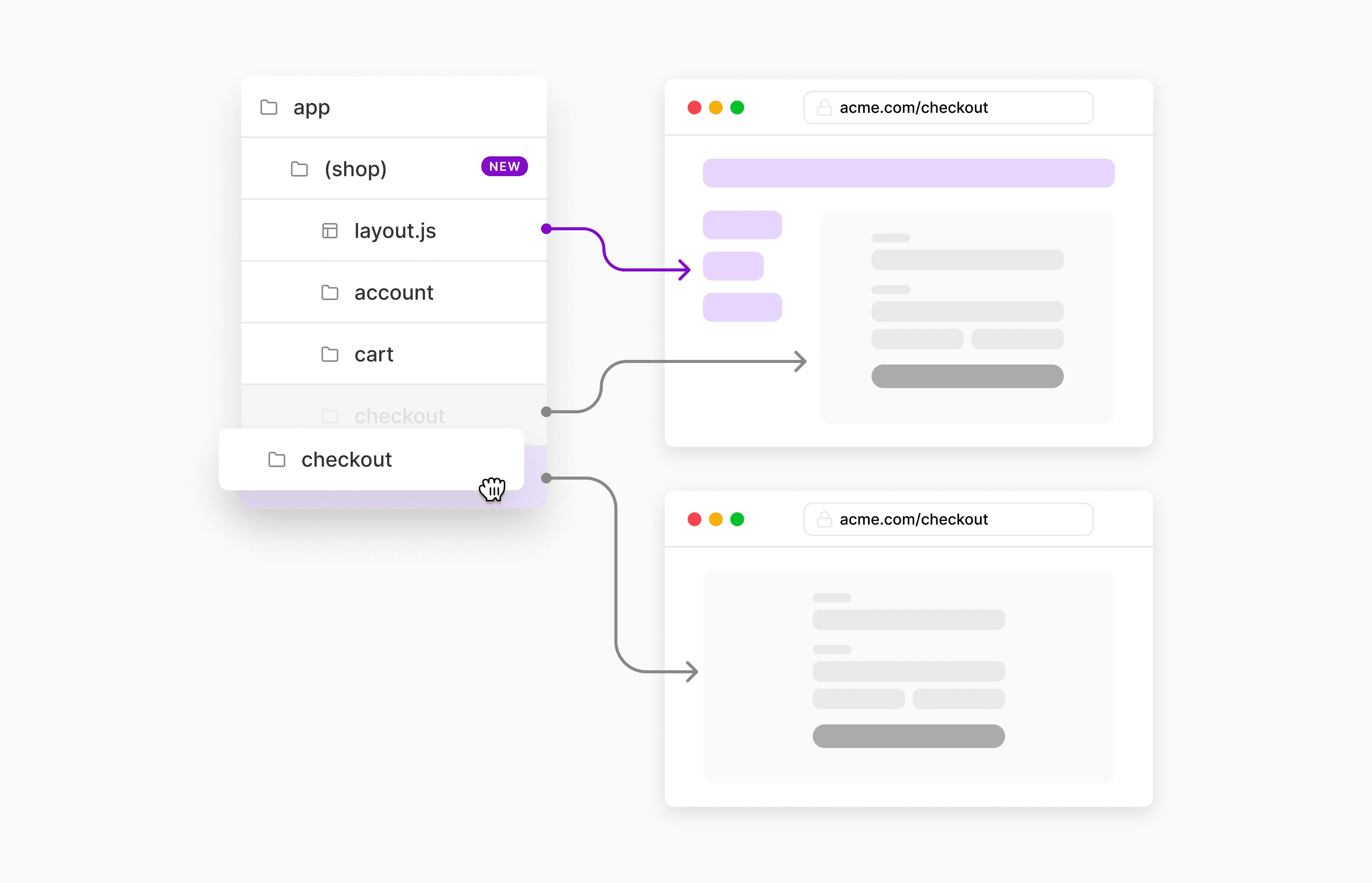 You can exclude routes from layouts using route groups.