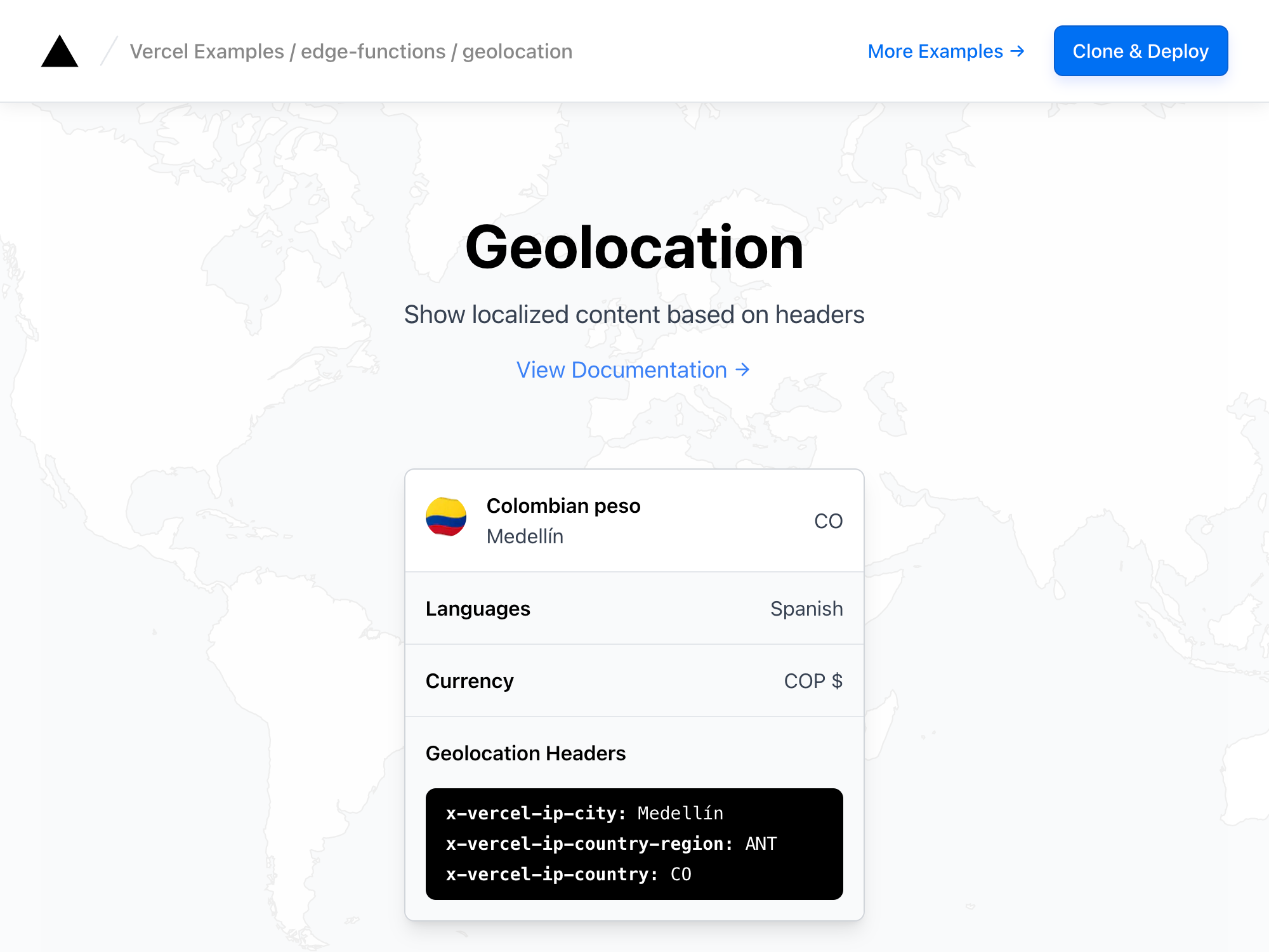 Geolocation in Edge Middleware