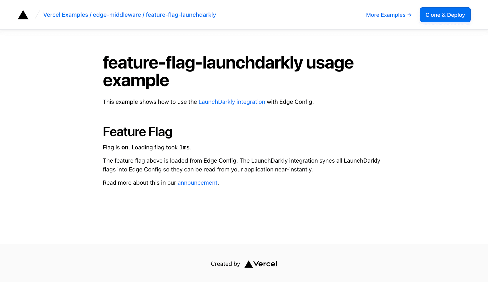 Launchdarkly template