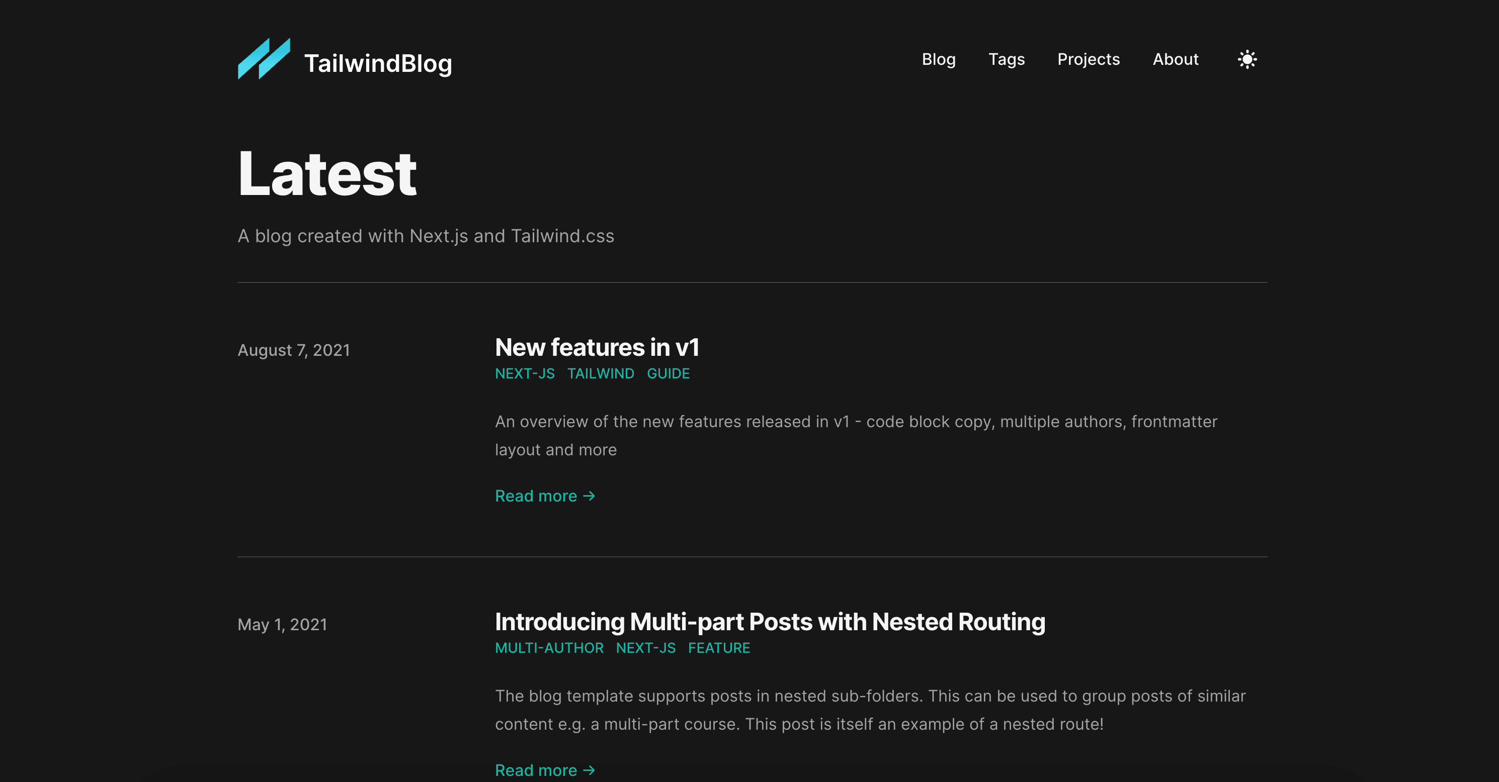 Tailwind Blog