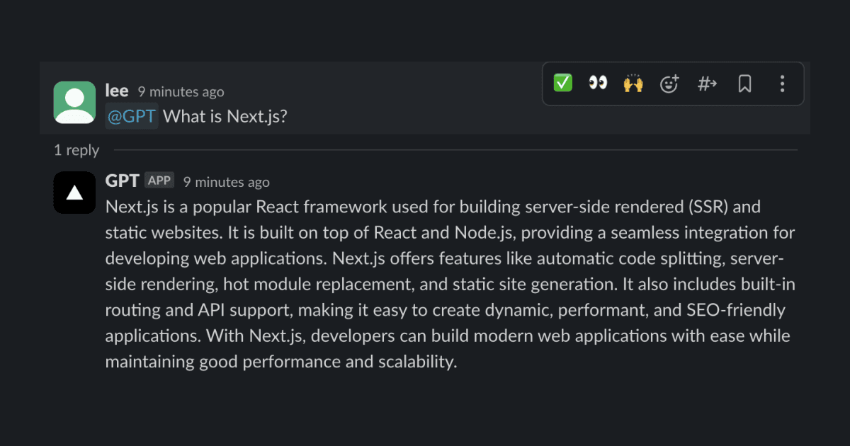 Slackbot OpenAI