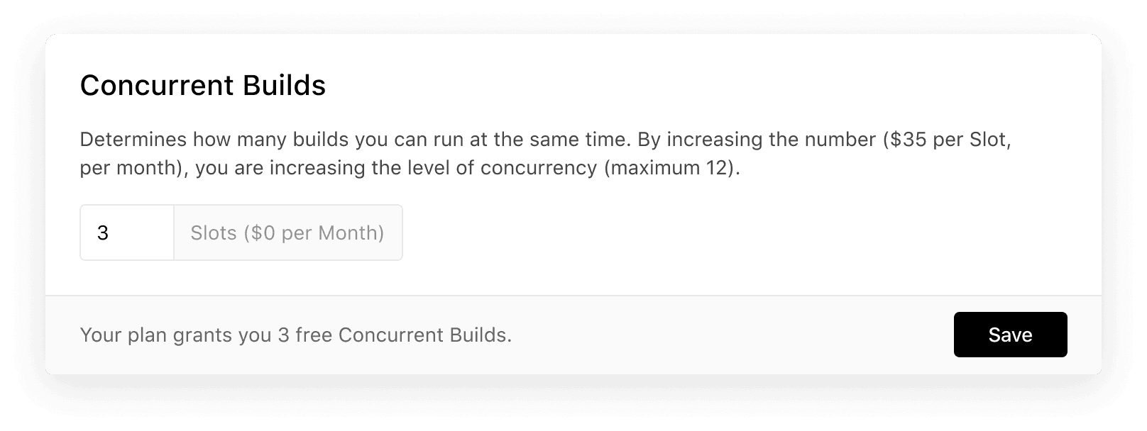 Increasing the amount of Concurrent Builds.