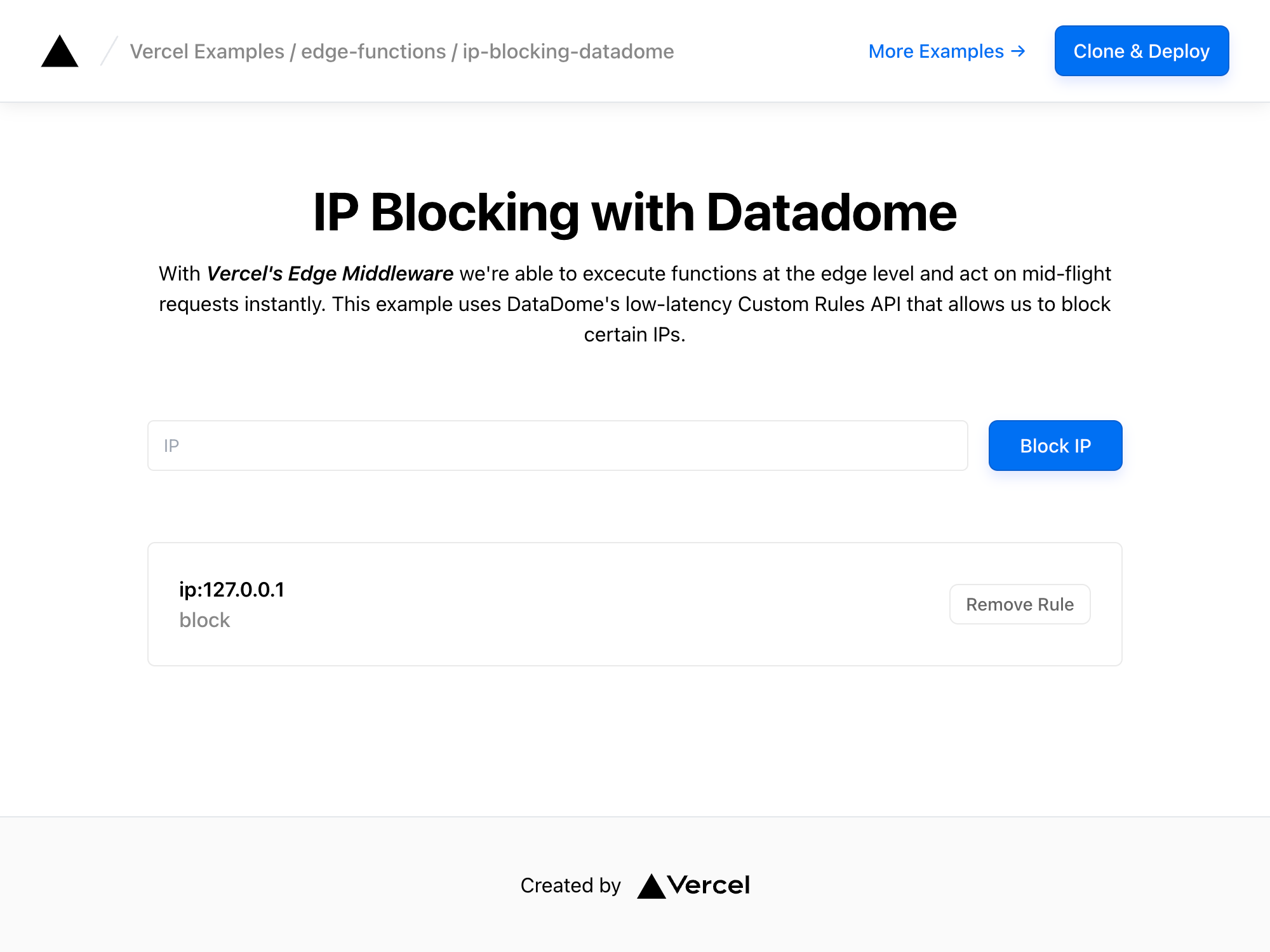 IP Blocking with DataDome