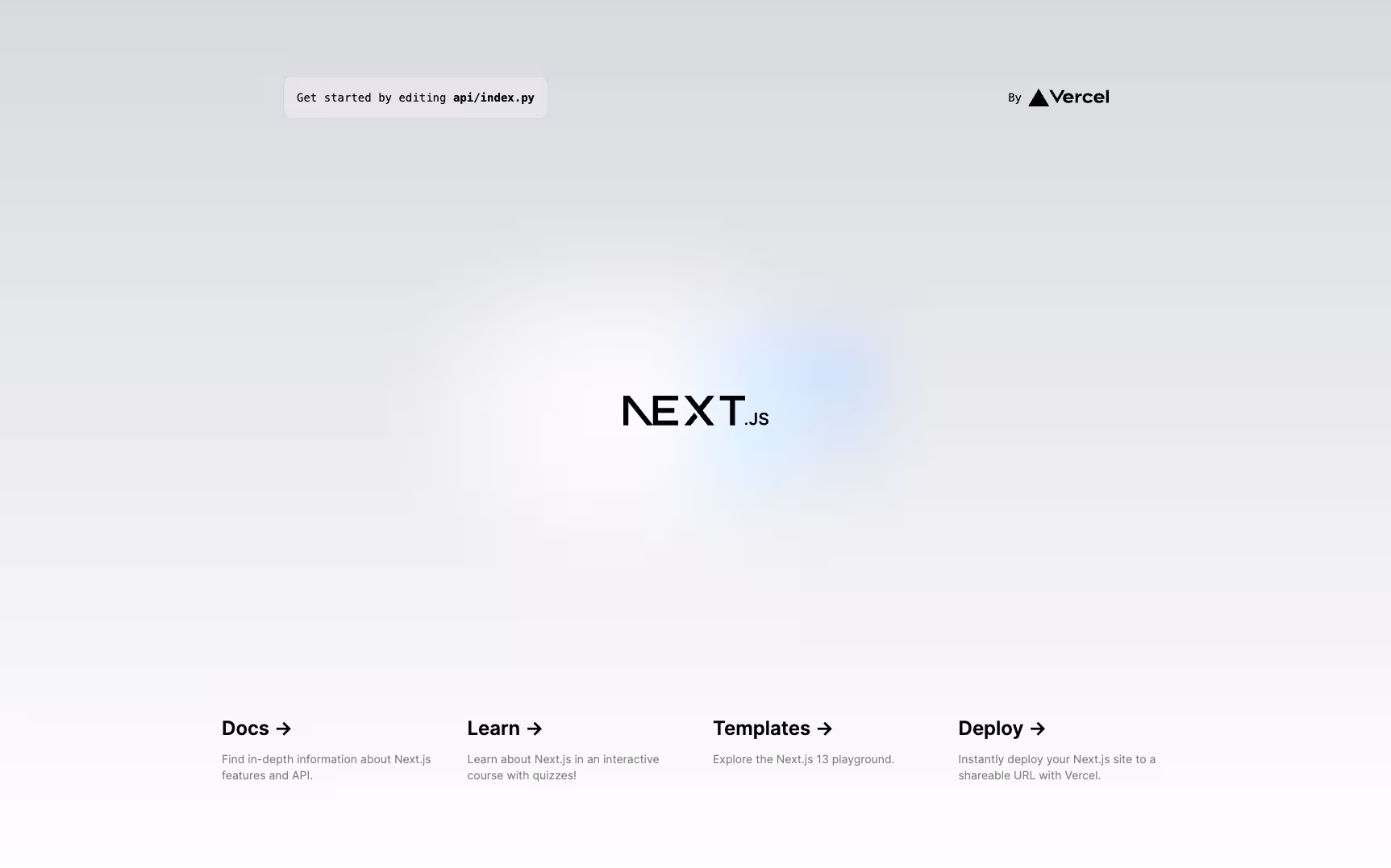 Next.js Flask Starter