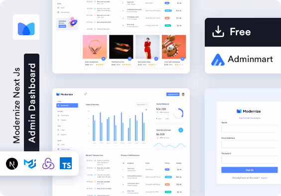 Modernize Next Js Admin Dashboard Template