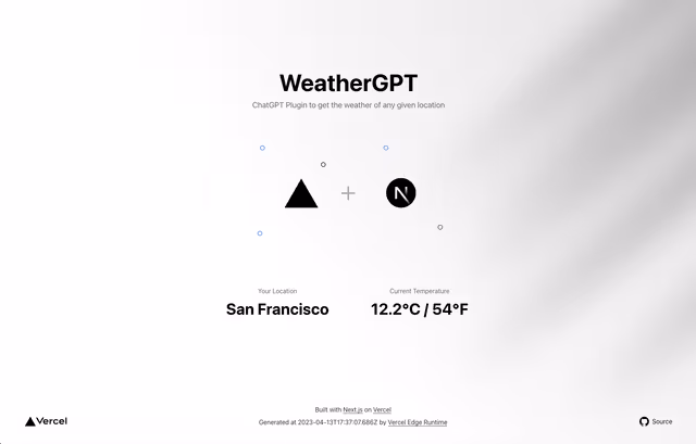 ChatGPT Plugin Starter: WeatherGPT