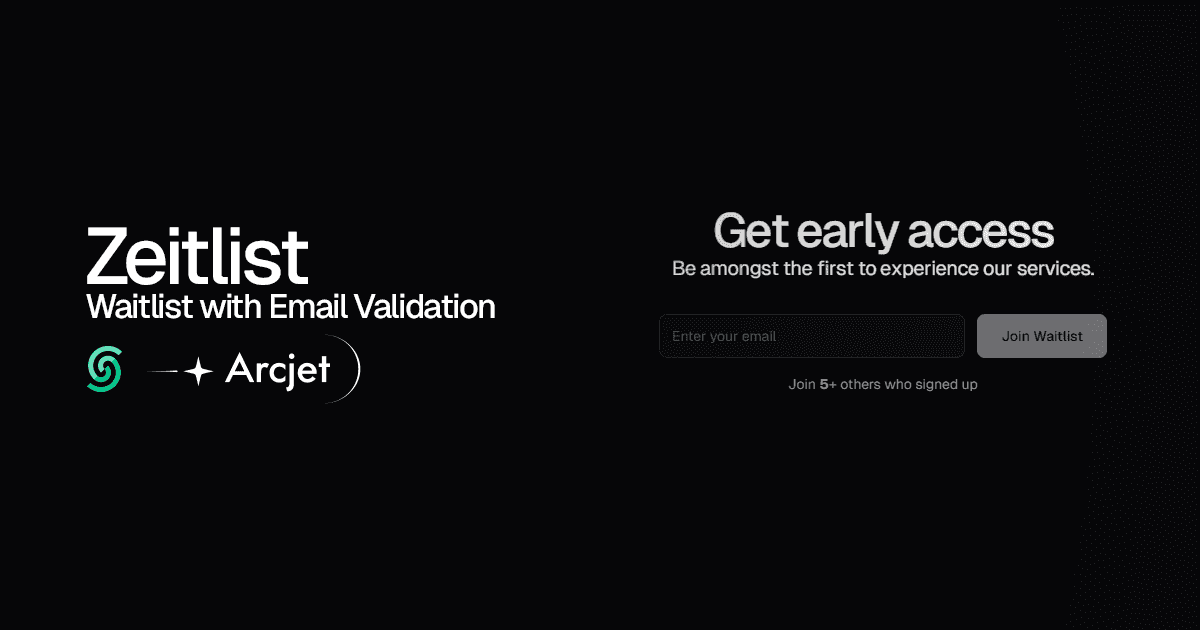 Contentful thumbnail for Zeitlist - Waitlist App with Email Validation