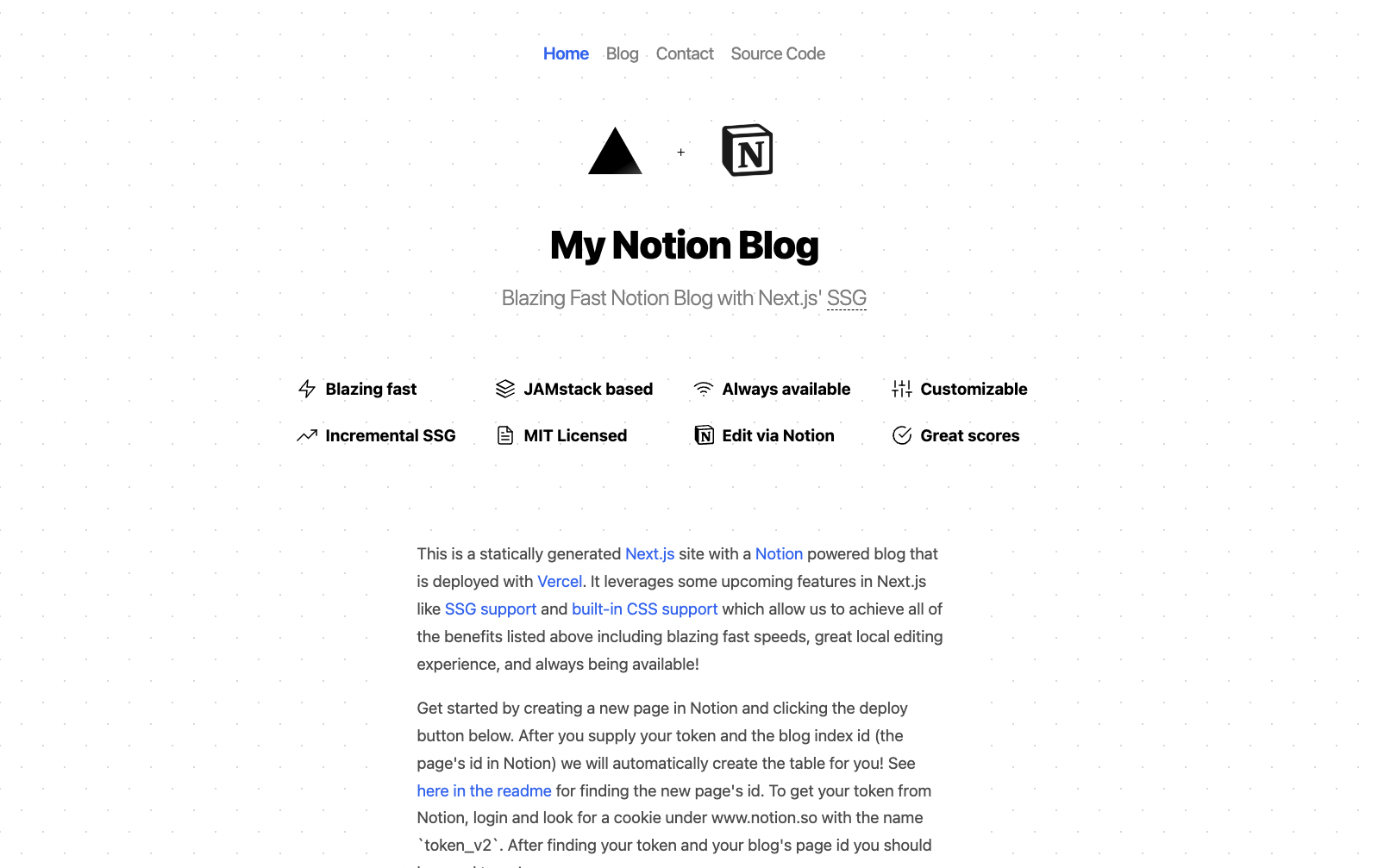 Notion-backed Next.js Blog
