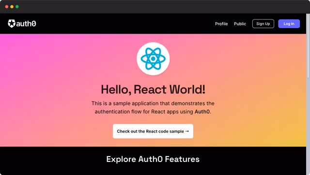 Auth0 React Starter