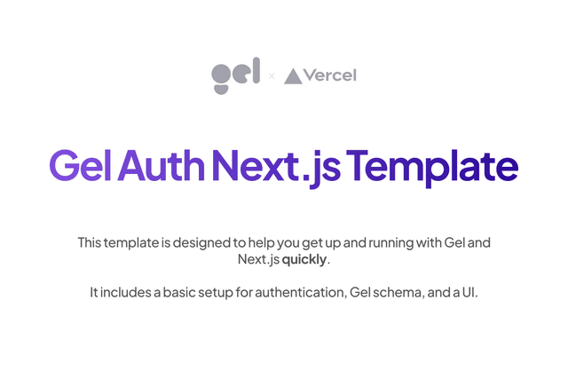 Gel Auth on Next.js
