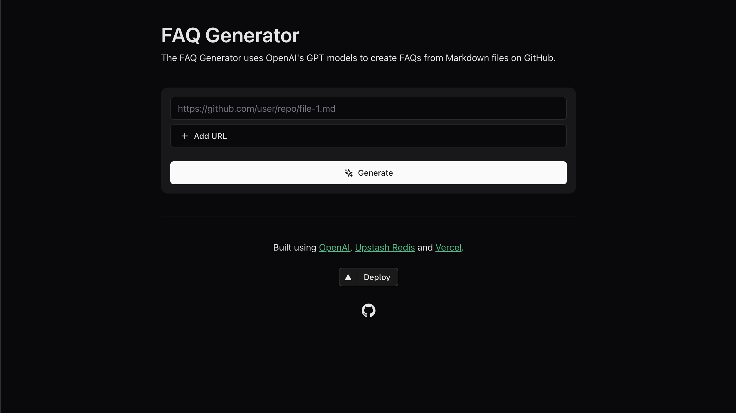 AI FAQ Documentation Generator