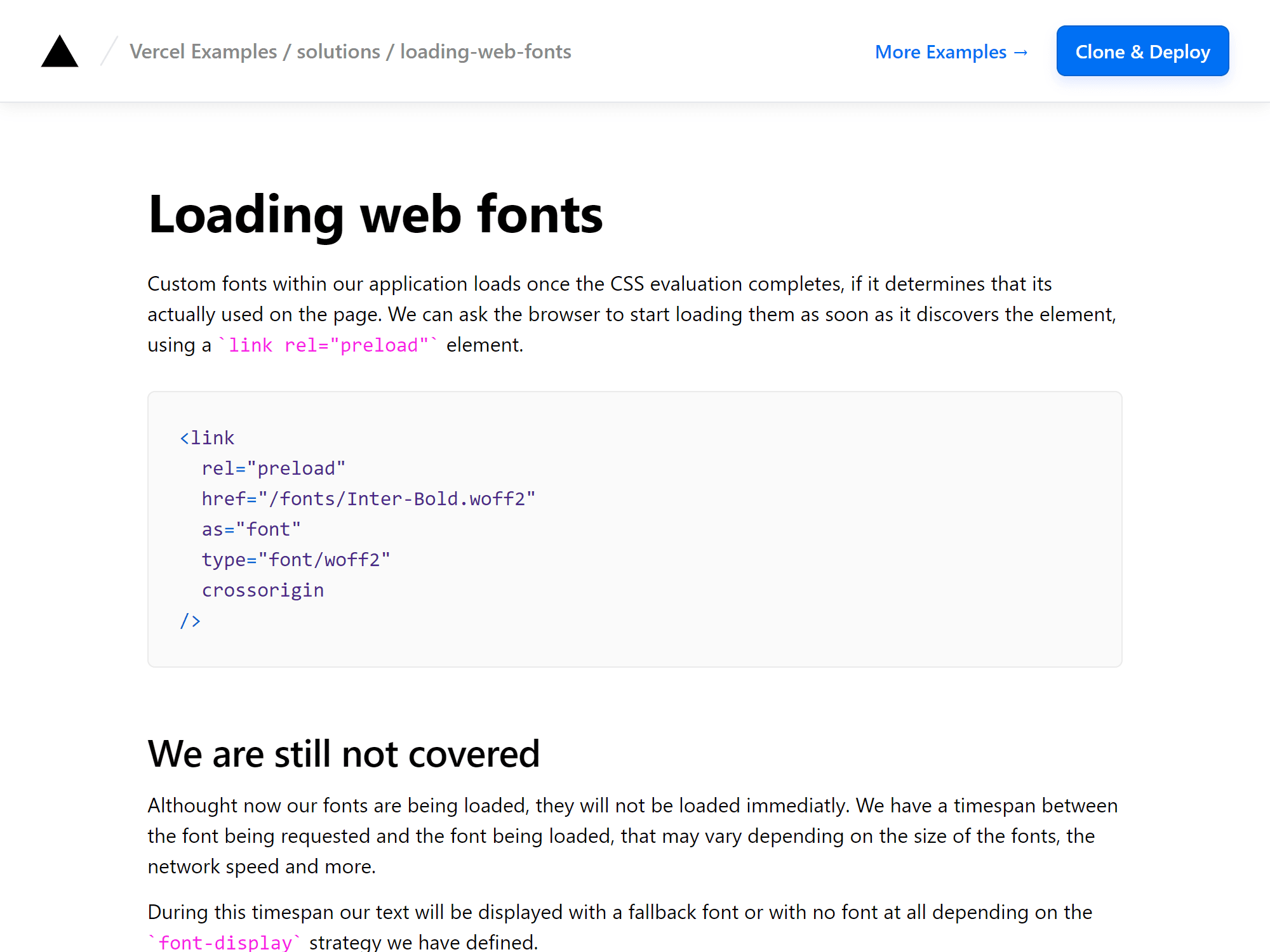 Handling custom web fonts – Vercel