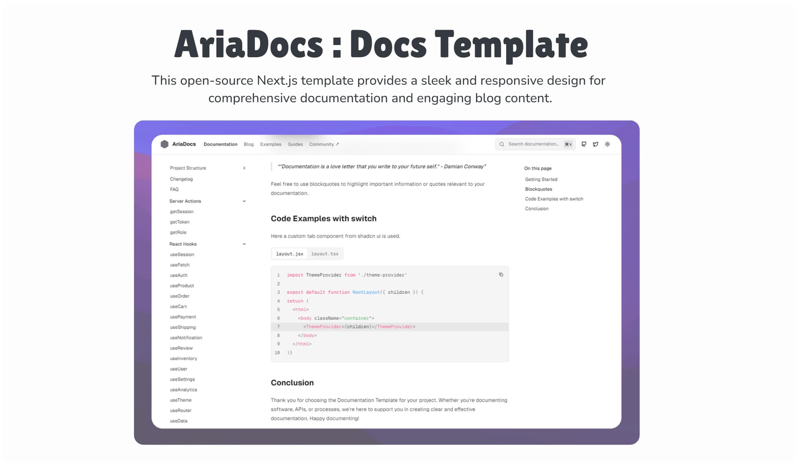 Documents: Simple Next.js Documentation – Vercel