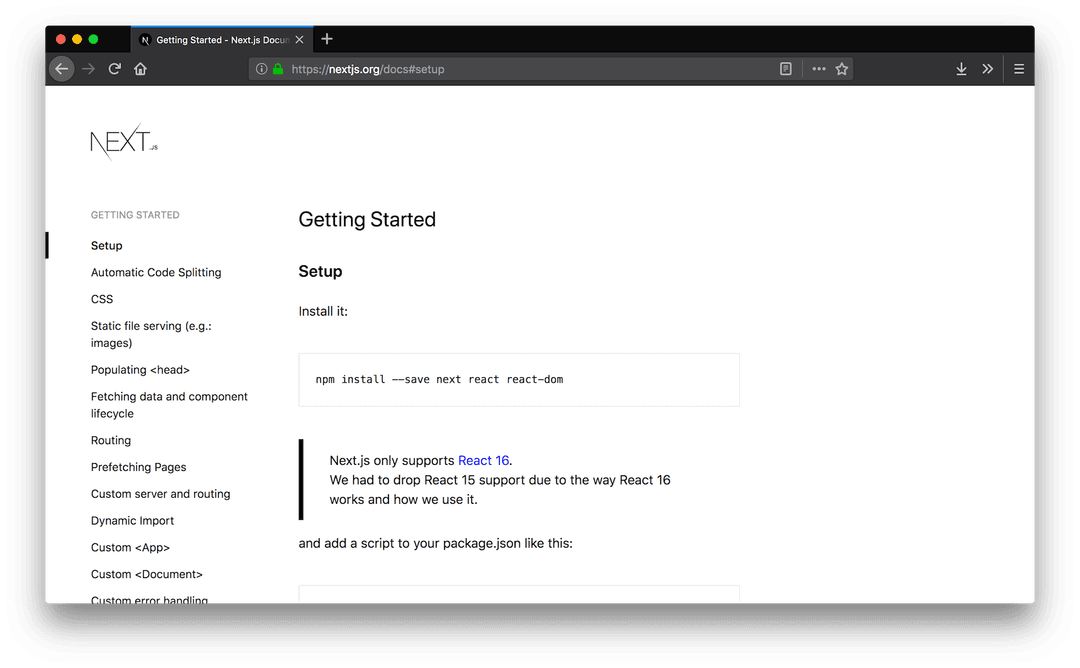 Next.js 6 and Nextjs.org – Vercel