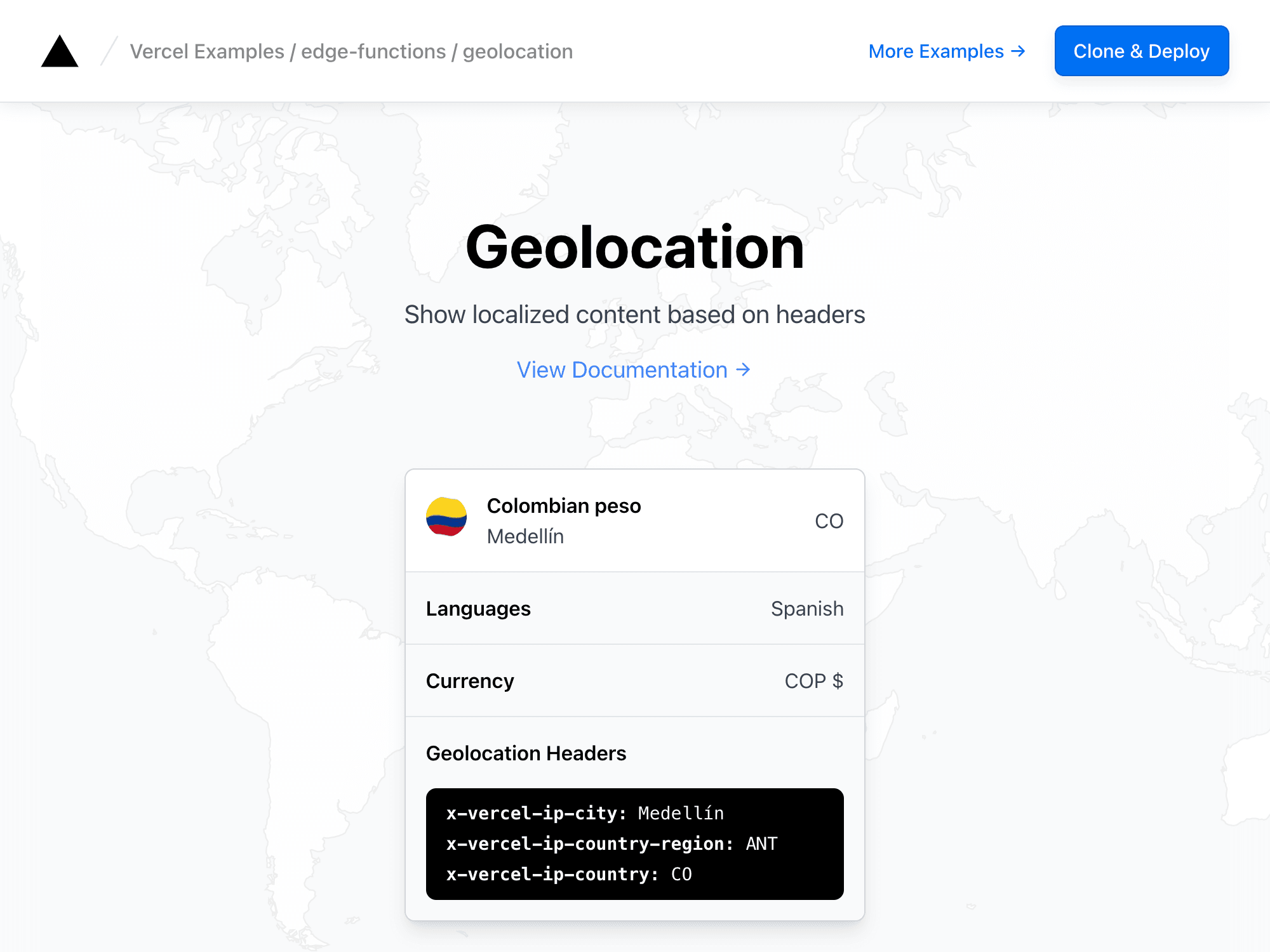 Geolocation in Edge Middleware – Vercel