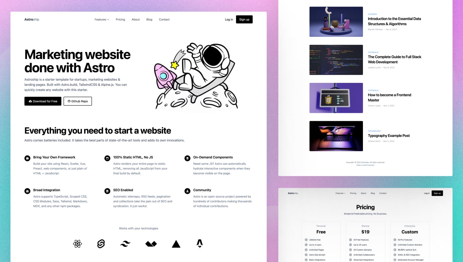 Astroship – Vercel