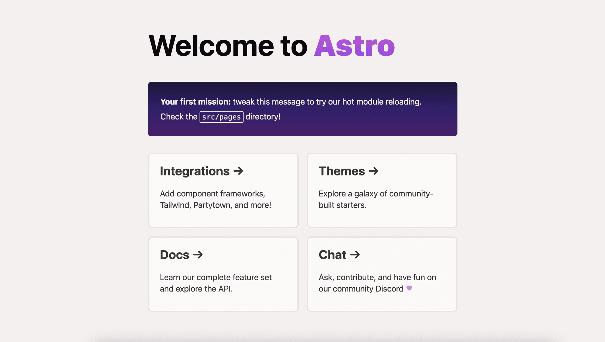 Astro Starter Templates & Themes | Vercel