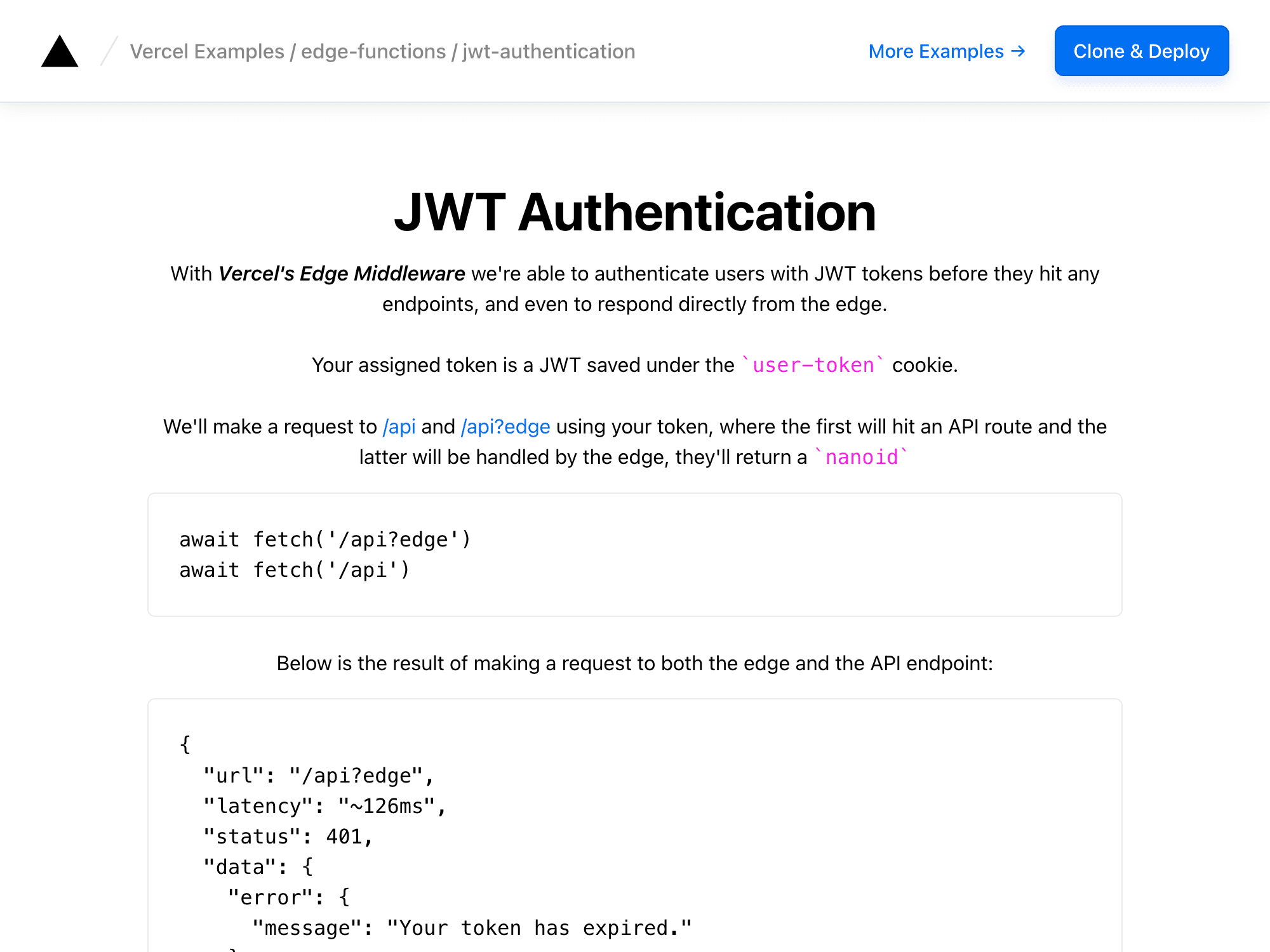 Javascript Jwt JWT Authentication – Vercel