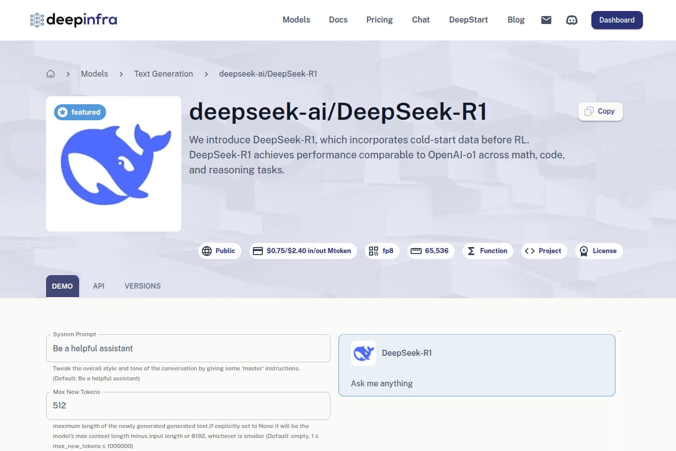 Deep Infra Deep Infra for Vercel
