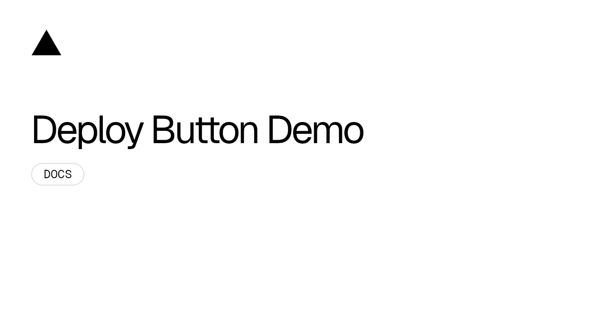Deploy Button Demo