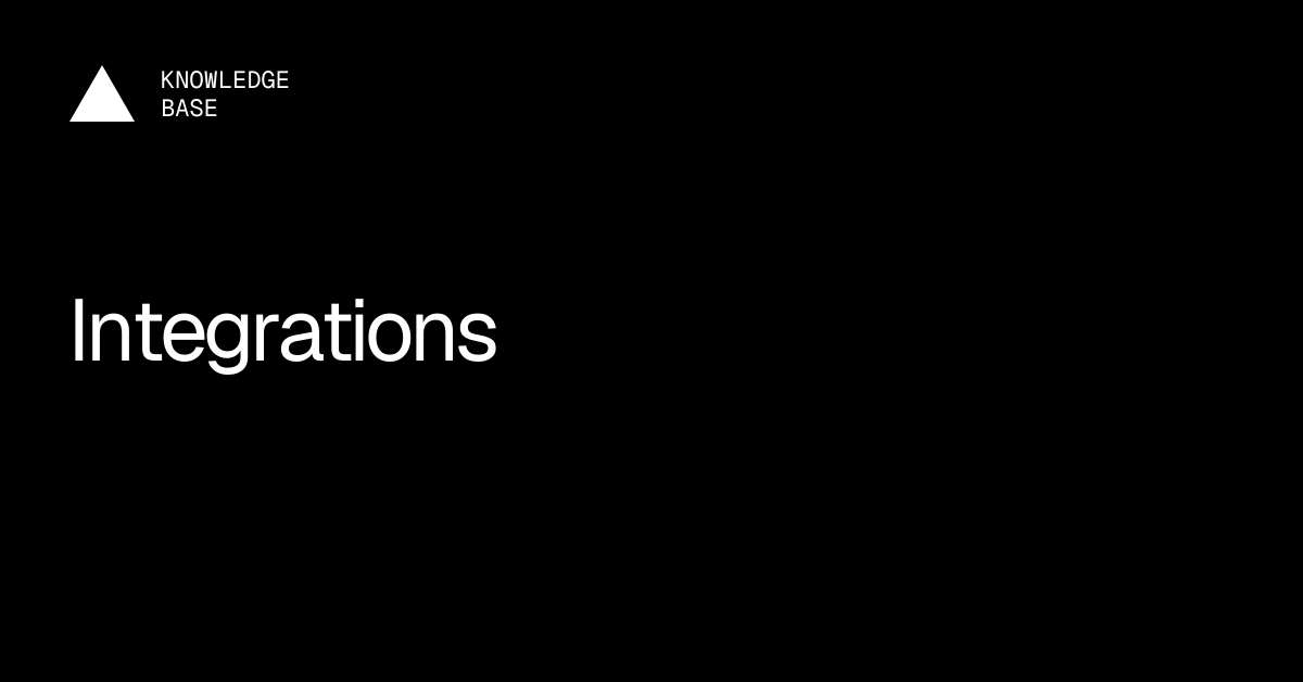 Integrations | Vercel Knowledge Base