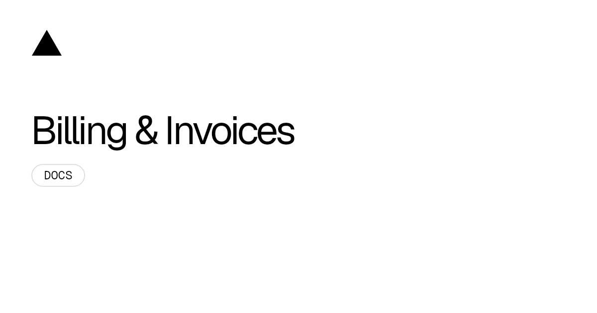 Billing & Invoices