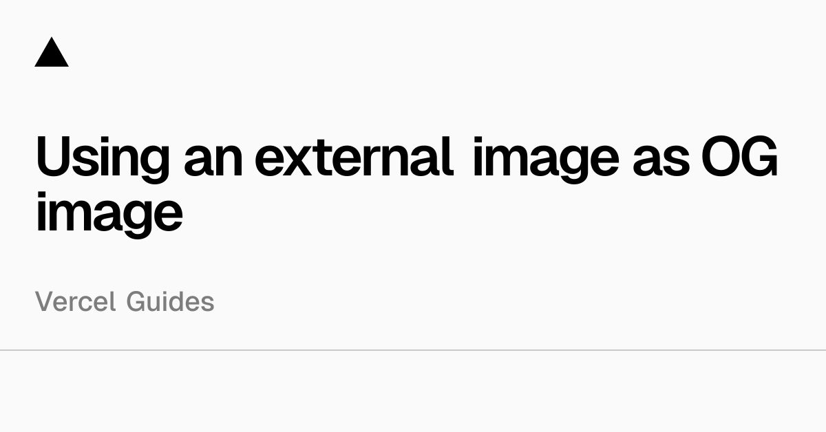 Using an external image as og image